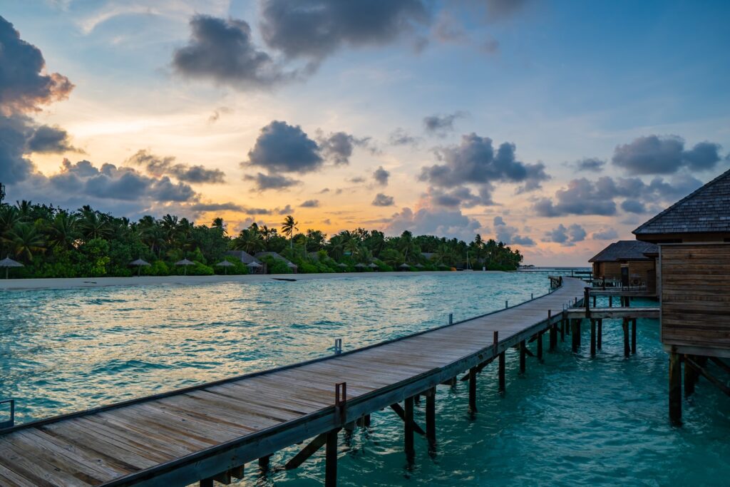 Malediwy domki na wodzie
