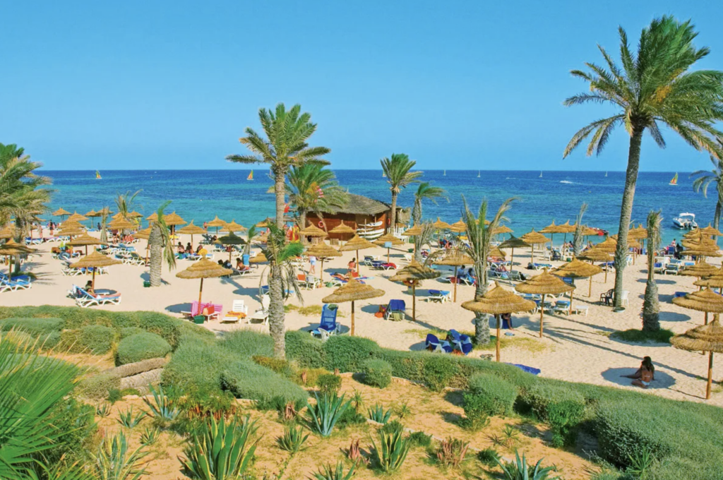 Plaża hotelu Royal Karthago Djerba - Plaże na Djerbie, Djerba plaże, Piękne plaże na djerbie
