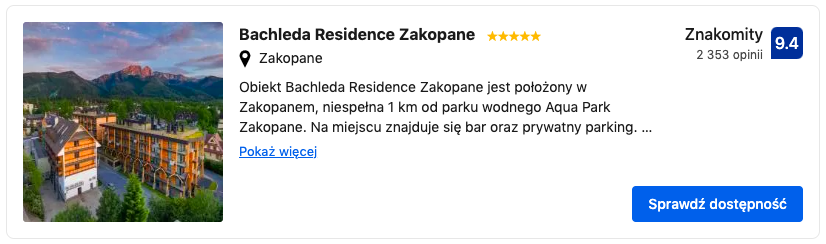 Bachleda Residence Zakopane