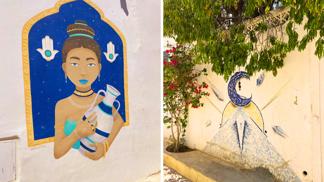Djerbahood, Djerba Wakacje, Wczasy Djerba, Murale na Djerbie, Dzielnica Djerbahood