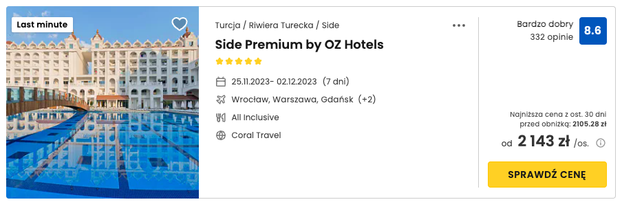 Luksusowe Wakacje w Turcji: Hotel Side Premium by OZ Hotels