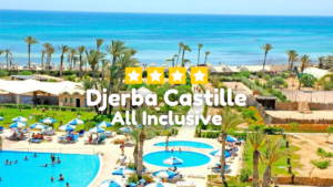Zdjęcie przedstawia 4-gwiazdkowy hotel Djerba Castille na wyspie Djerba w okolicach miejscowości Midoun.