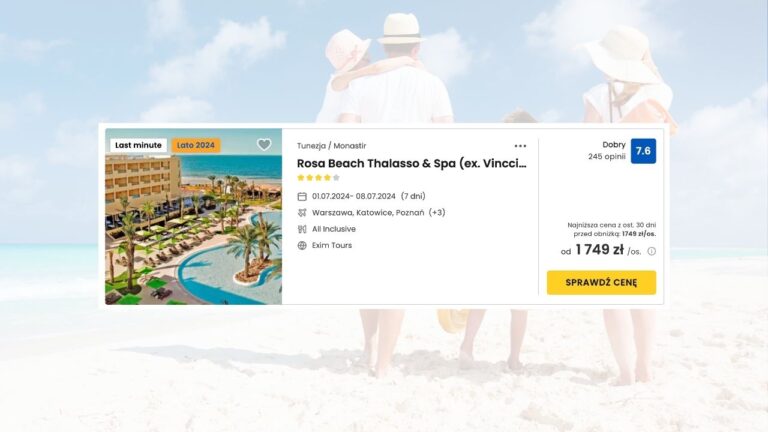 Okazja: Tanie wakacje w Tunezji w dobrym hotelu od 1 lipca All Incl.