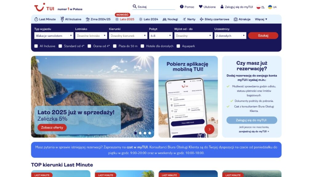 Ranking biur podróży 2024 ITAKA, Coral Travel, TUI Które biuro jest