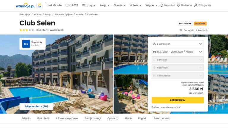 Budżetowy urlop w Turcji, hotel 3* All Inclusive z przelotami i transferami