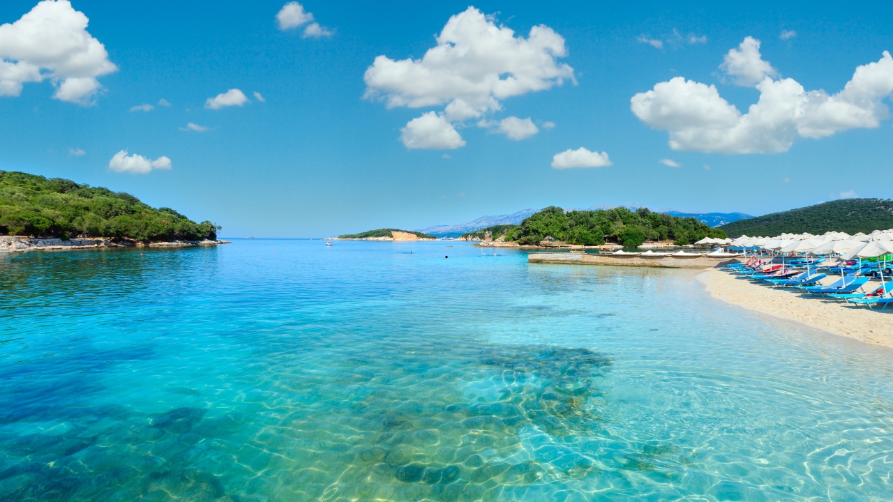 Plaża Ksamil, Albania