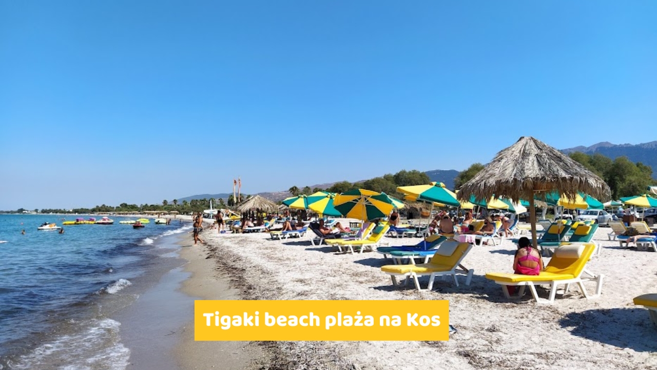 Tigaki beach plaża na Kos