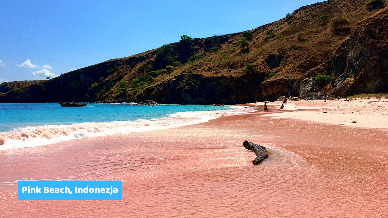 Pink Beach, Indonezja