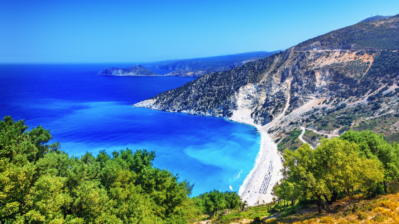 Gdzie znajduje się plaża Myrtos Beach?