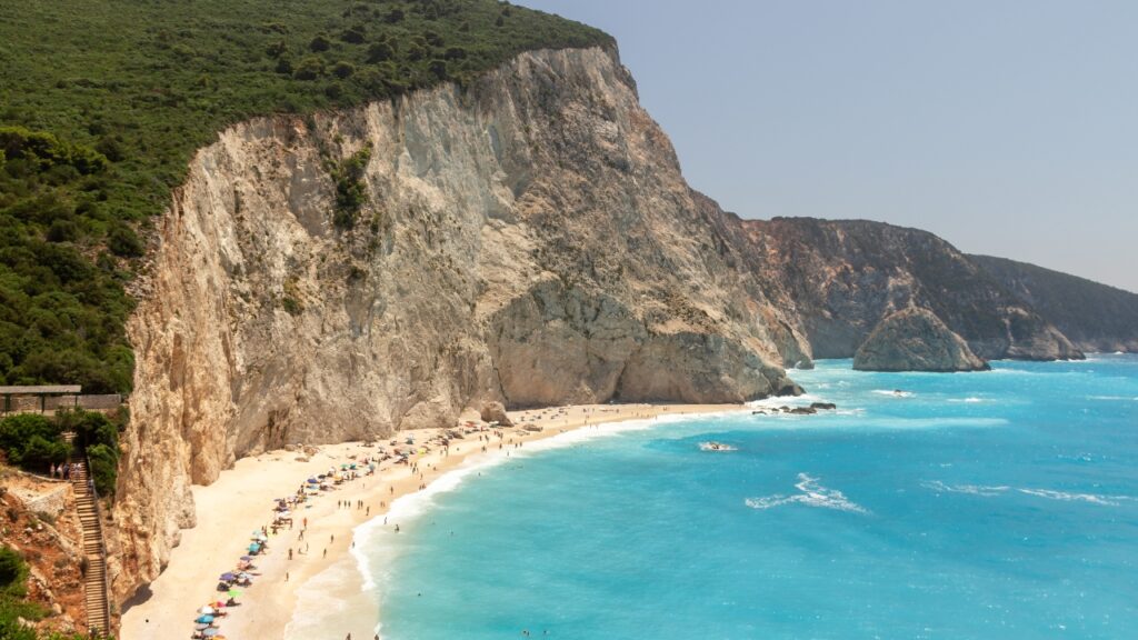 Plaża Porto Katsiki na Lefkadzie – najpiękniejsza plaża na Lefkadzie.