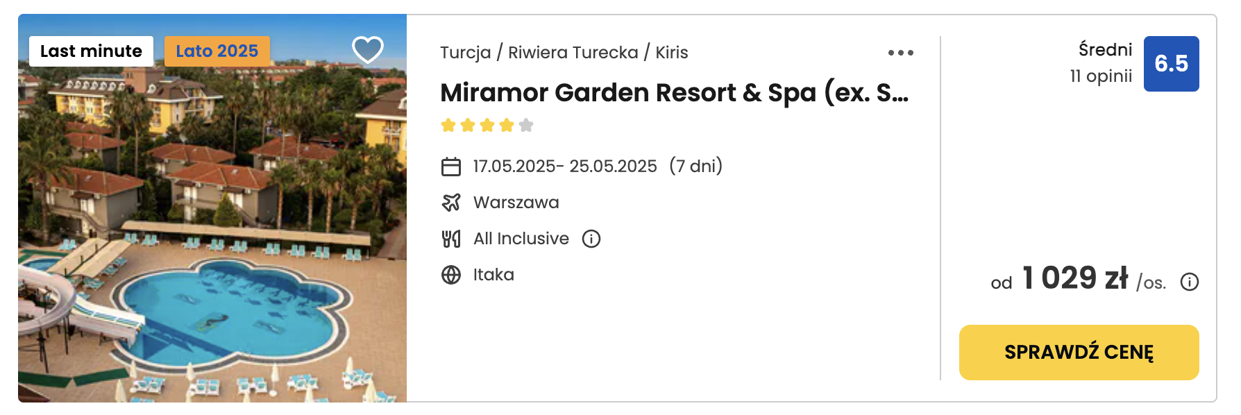 Wakacje All Inclusive za 1000 PLN4