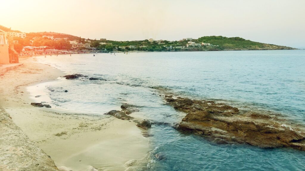 Plaża Karfas na wyspie Chios