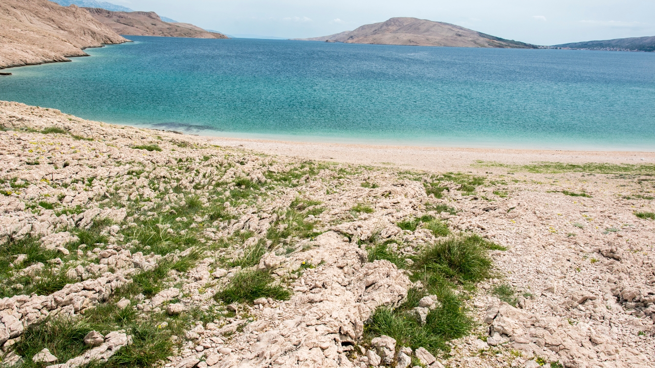 Plaża Ručica na wyspie Pag
