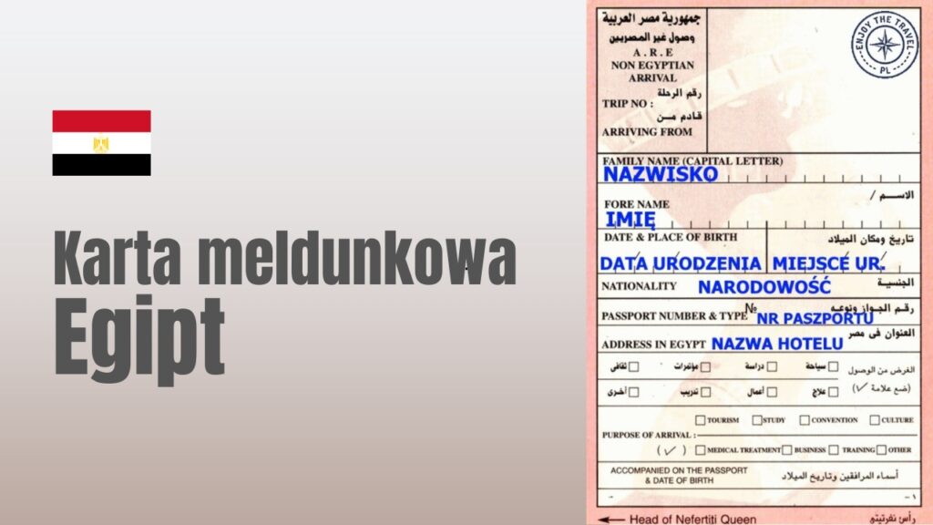 Karta meldunkowa Egipt