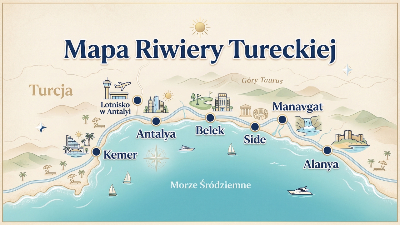 Mapa Riwiery Tureckiej 1