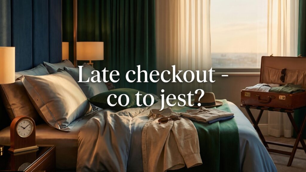 Late checkout - co to jest późne wymeldowanie?