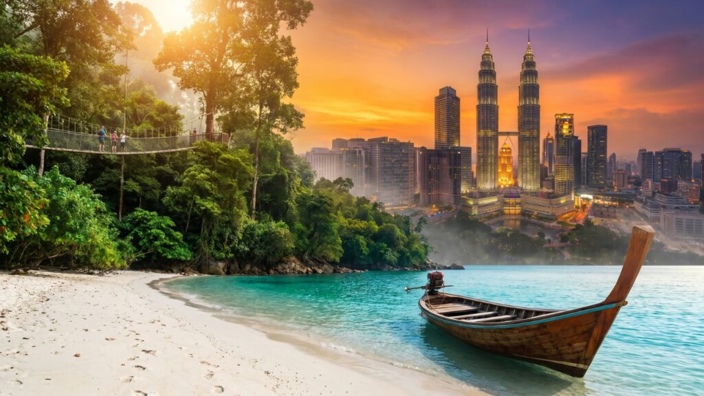 Ile trwa lot do Malezji? Kuala Lumpur i wyspy. Czas lotu z Polski do Malezji.