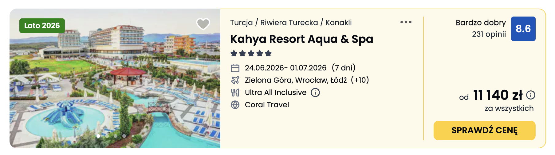 lato 2026 w turcji w hotelach dla rodzin z dziecmi 2