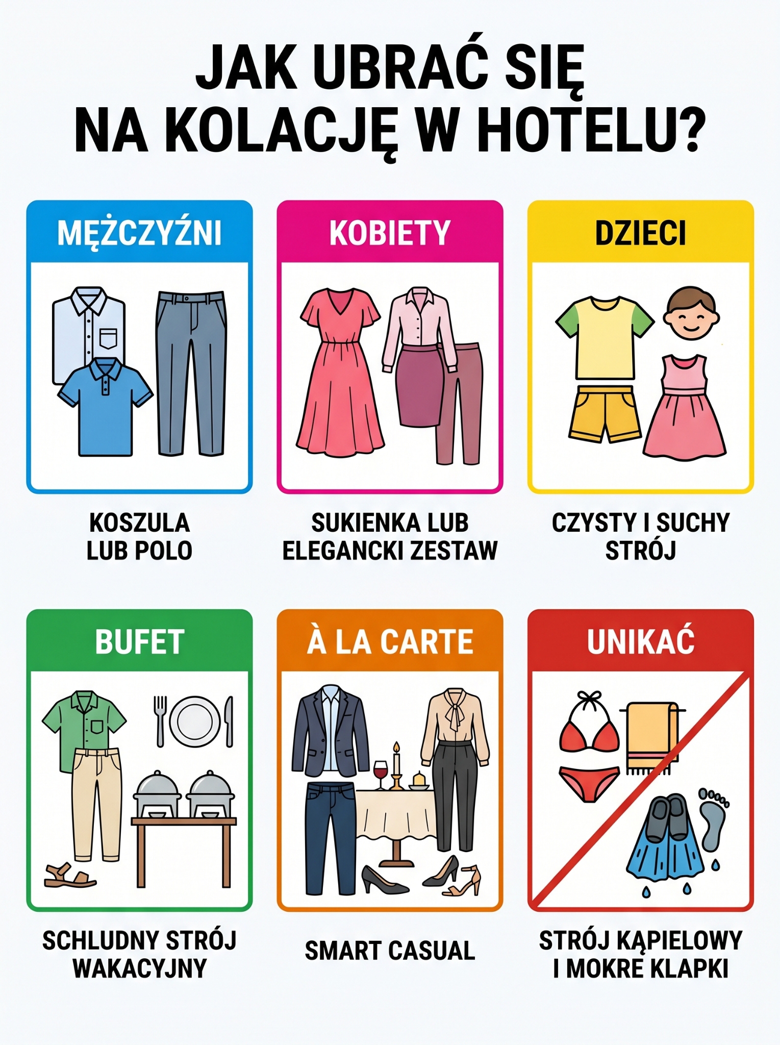 Dress code w hotelu all inclusive. Jak ubrać się na kolację?