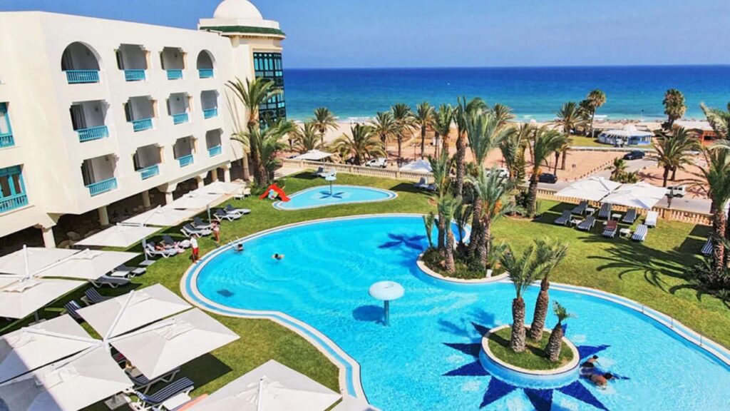 Golden Yasmine Mehari Thalassa & Spa w Hammamecie – wakacje All Inclusive w Tunezji, pokój z widokiem na morze i piaszczysta plaża