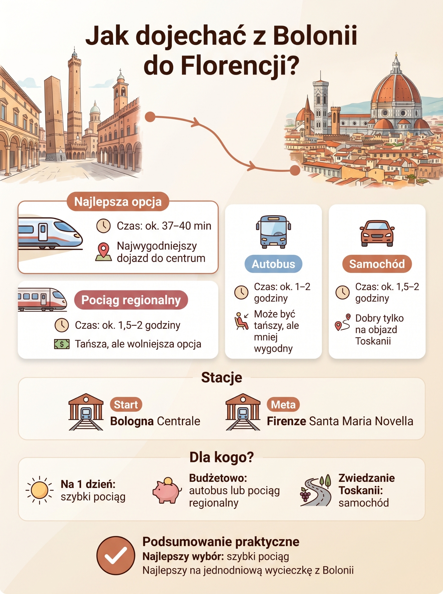 Jak dojechać z Bolonii do Florencji?