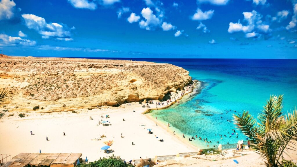 Plaża Agiba Beach Marsa Matruh. Plaża Ageeba Beach