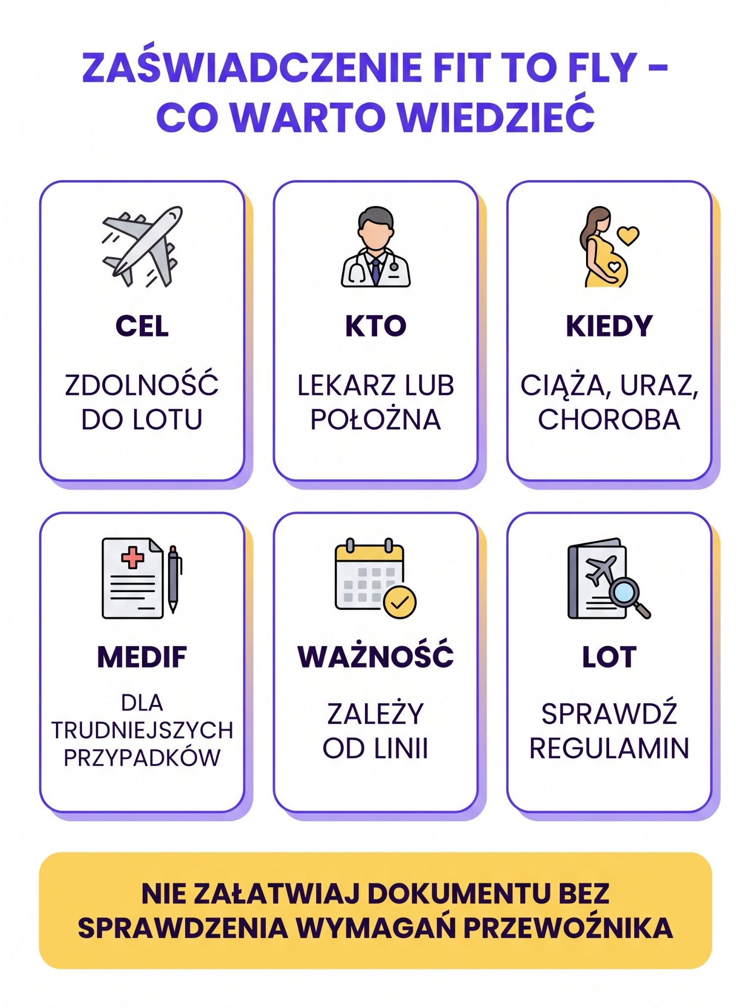 Czym jest zaświadczenie fit to fly w praktyce?