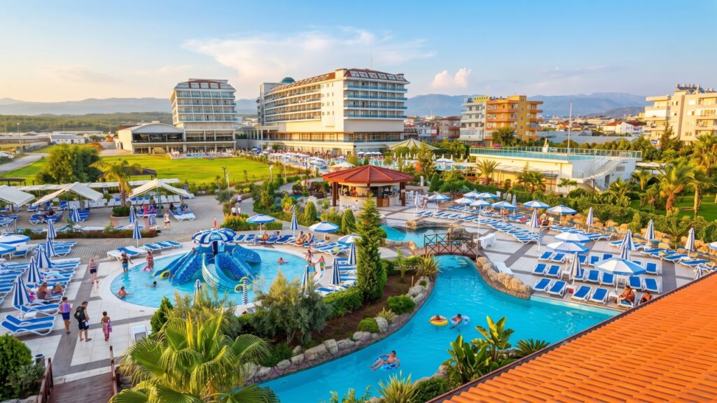 Kahya Resort Aqua & Spa w Alanyi – rodzinne wakacje 2+1 z aquaparkiem, plażą 50 m od hotelu i Ultra All Inclusive 24h