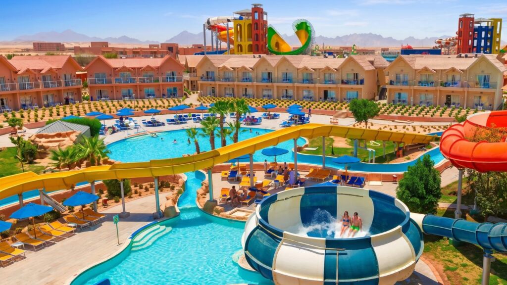 Pickalbatros Water Valley Resort Neverland w Hurghadzie, rodzinne wakacje 2+2, największy park wodny w Egipcie, pokój 2 bedroom z widokiem na basen i All Inclusive z wylotem z Warszawy