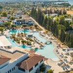 Zeus Eretria Resort na greckiej Evii, rodzinne wakacje 2+2 w bungalowu, All Inclusive Plus, kino plenerowe, basen i wylot z Poznania